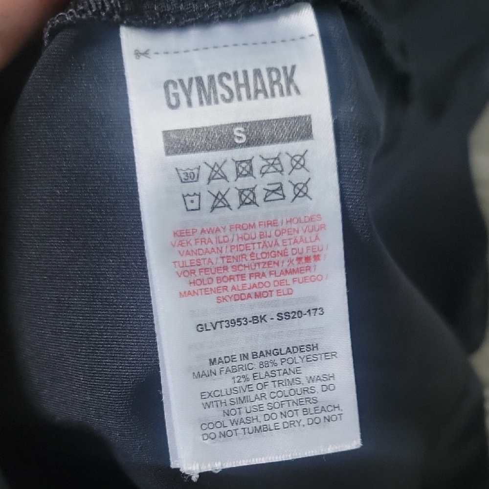 Gymshark Black Workout Tank Women's - Picture 3 of 5